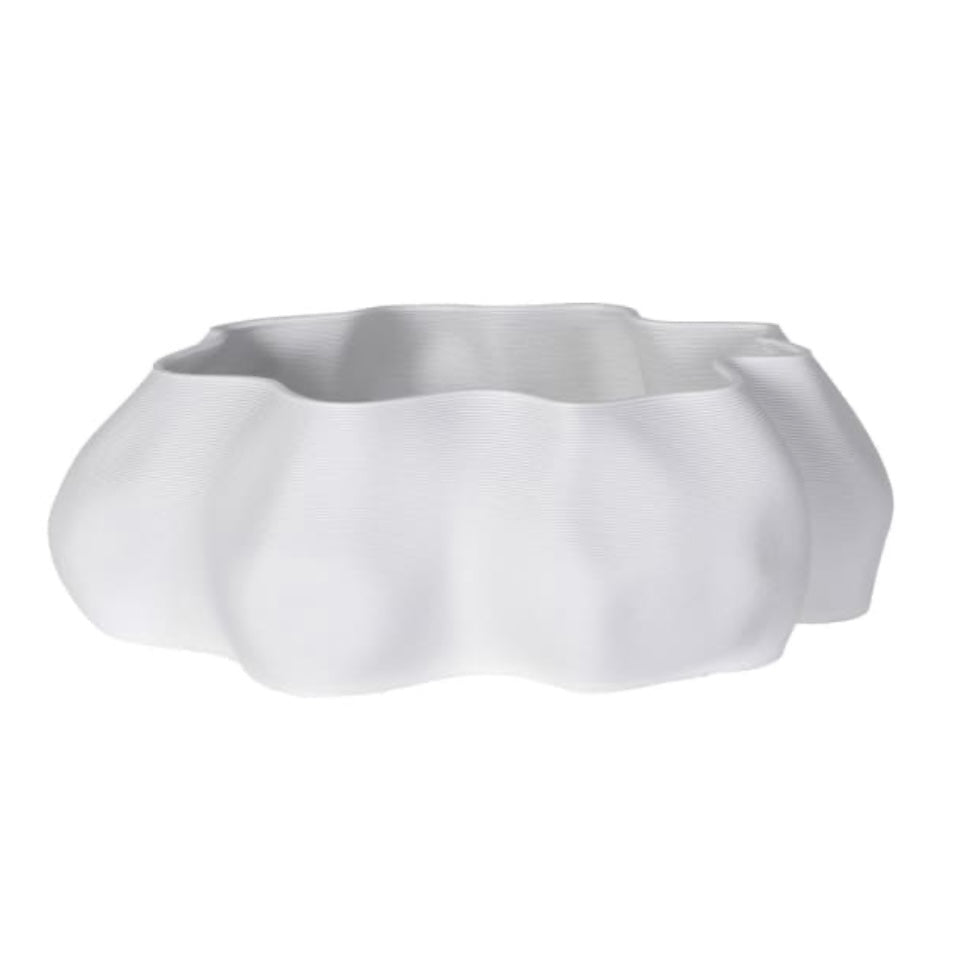 White Petal 3D Printed Bowl