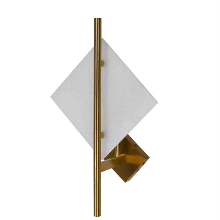 Alabaster Diamond Wall Light