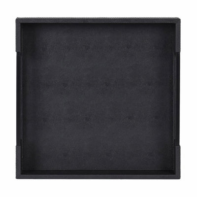 Set of 2 All Black Trays