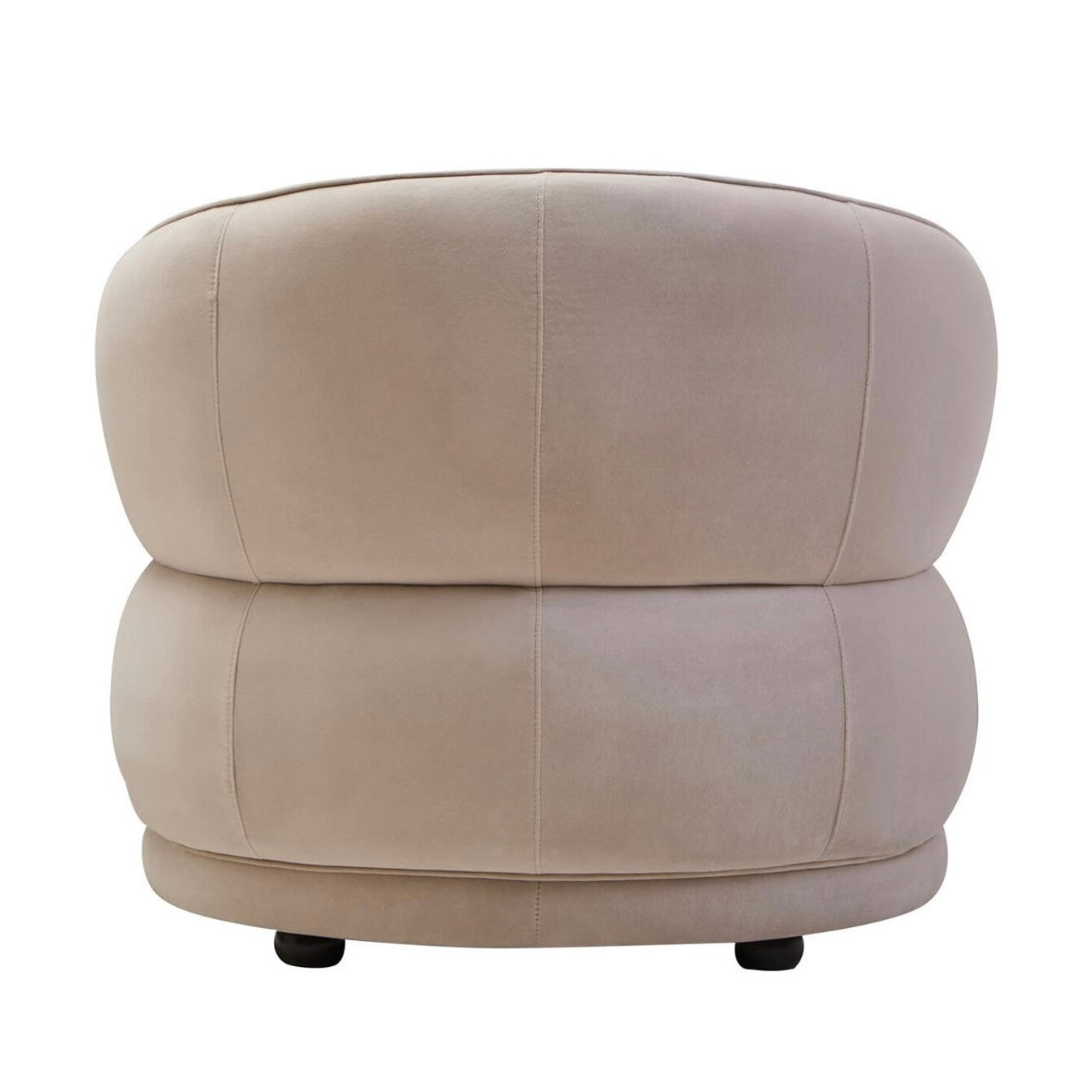 Darla Stone Velvet Curved Chair