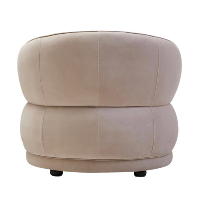 Darla Stone Velvet Curved Chair