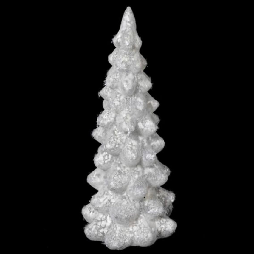 Clearance White Frost Lit Glass Tree