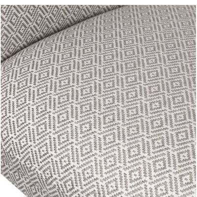Grey Patterned Curve Chair