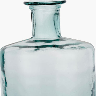 Clear Recycled Glass Bottle Vase (Tall)