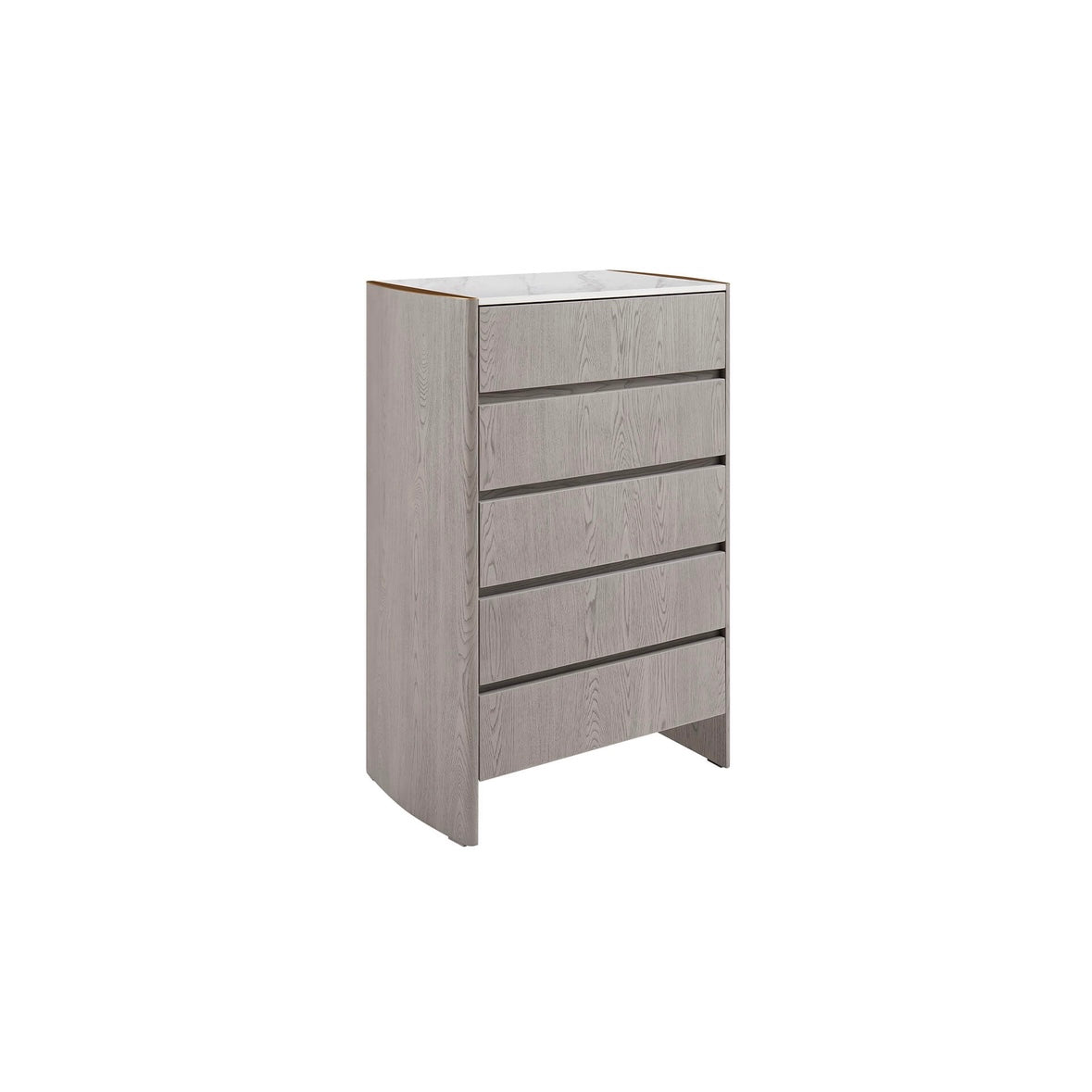 Mondello 5 Drawer Tall Chest Washed Oak