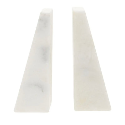 Tides Design White Marble Bookends