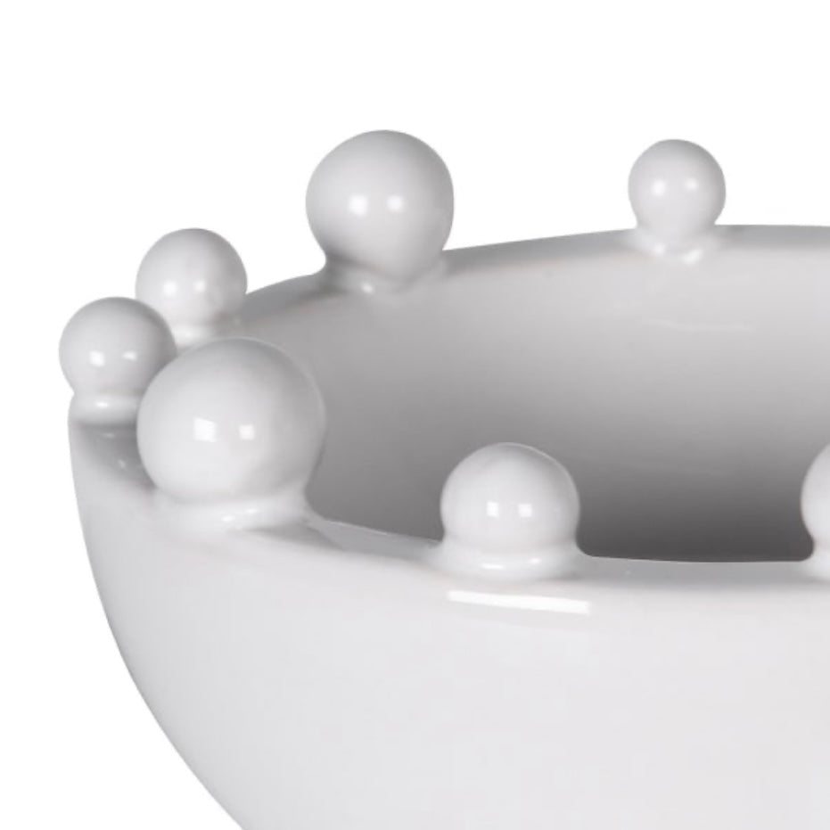 Mini White Trinket Bobble Bowl