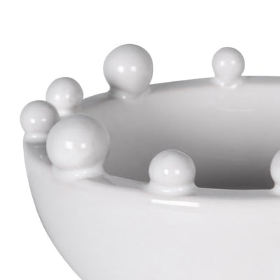 Mini White Trinket Bobble Bowl
