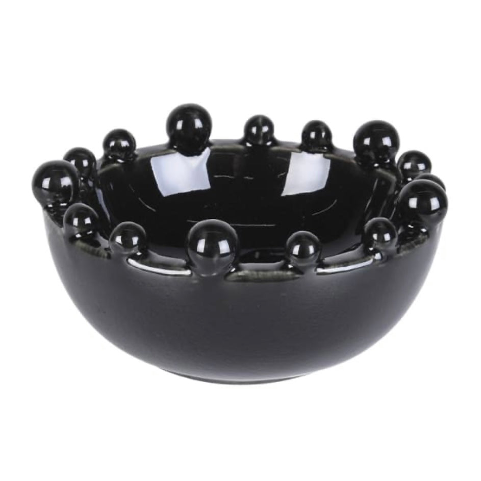 Mini Black Trinket Bobble Bowl
