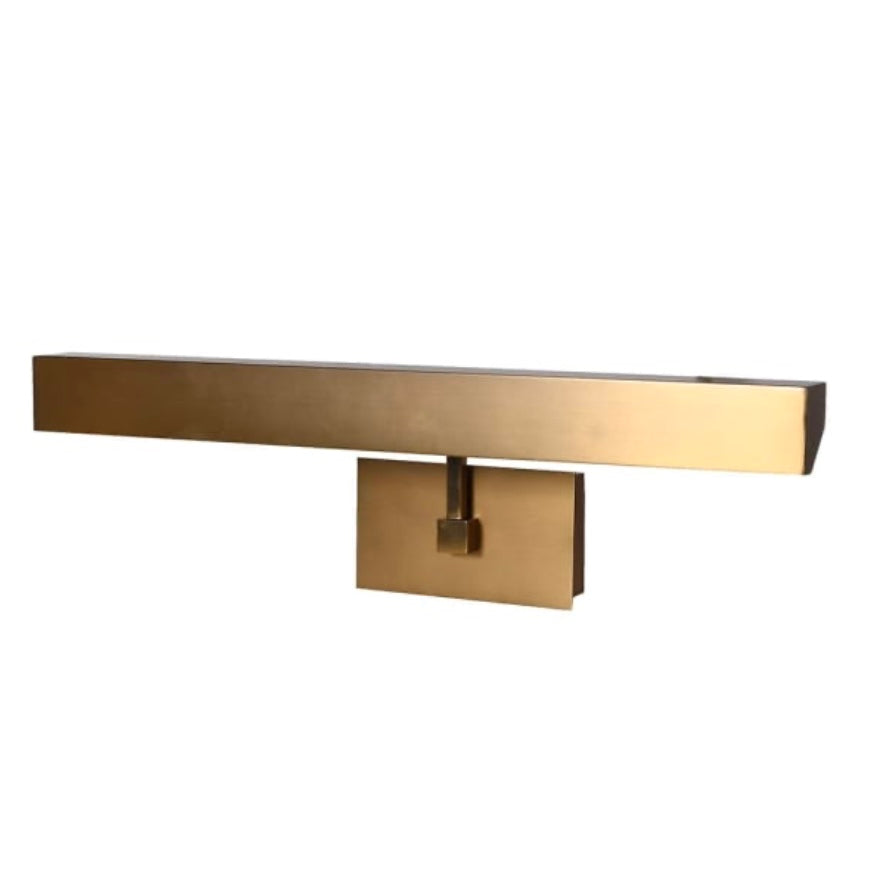 Linear Matt Brass Wall Light