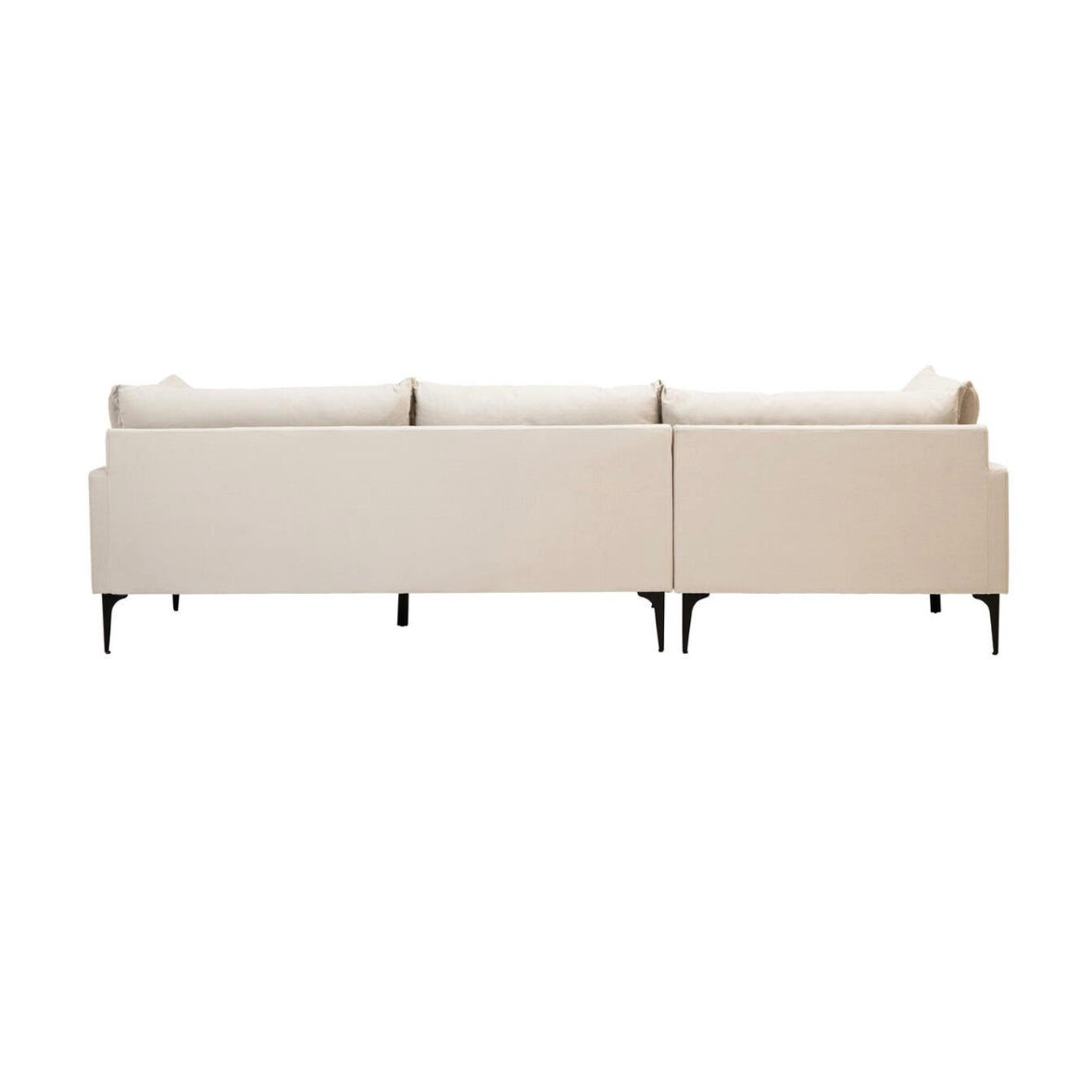 Troyes Cream Three Seat Left Chaise Sofa