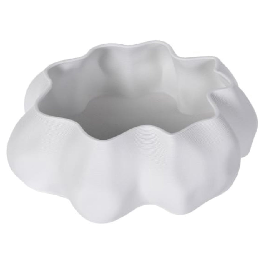 White Petal 3D Printed Bowl