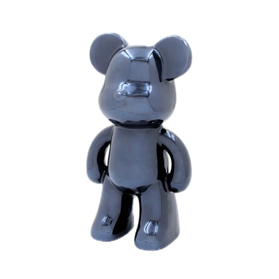 Small Dark Grey Standing Bear