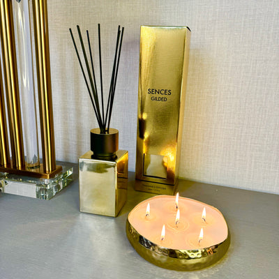 6 Wick Scented Candle Gold