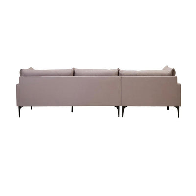 Troyes Grey Three Seat Left Chaise Sofa