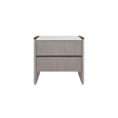 Mondello 2 Drawer Bedside Table Washed Oak