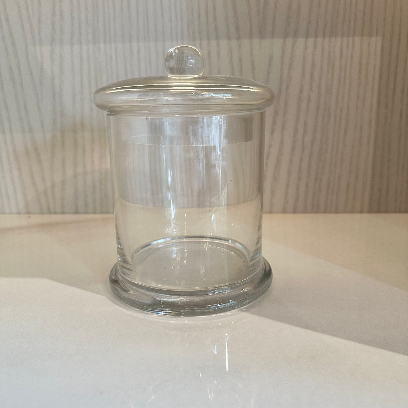 Small Glass Lidded Jar