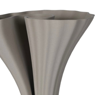 Fluted Pewter 3D Printed Vase
