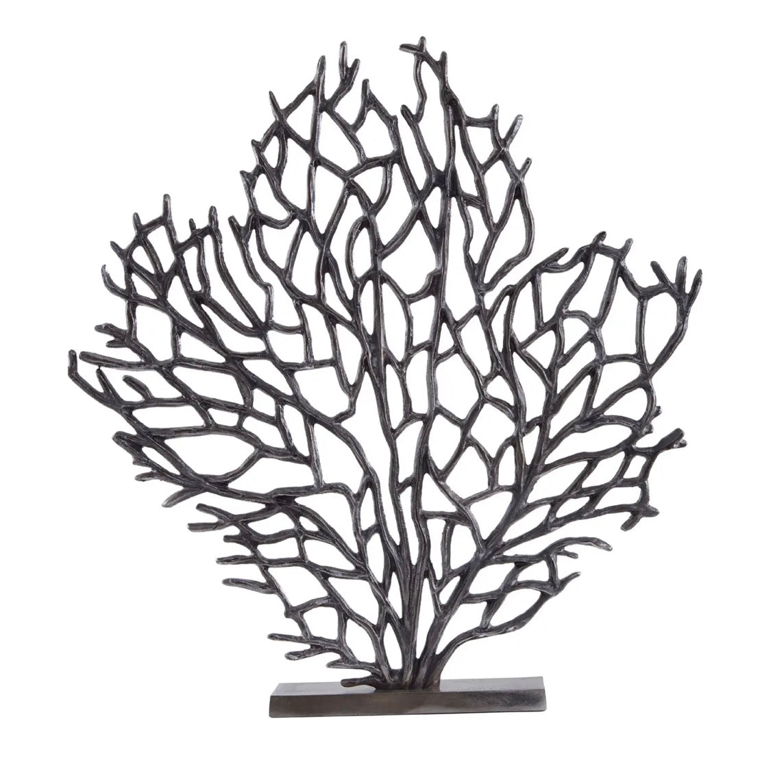 Coral Iron Effect Tree Sculpture