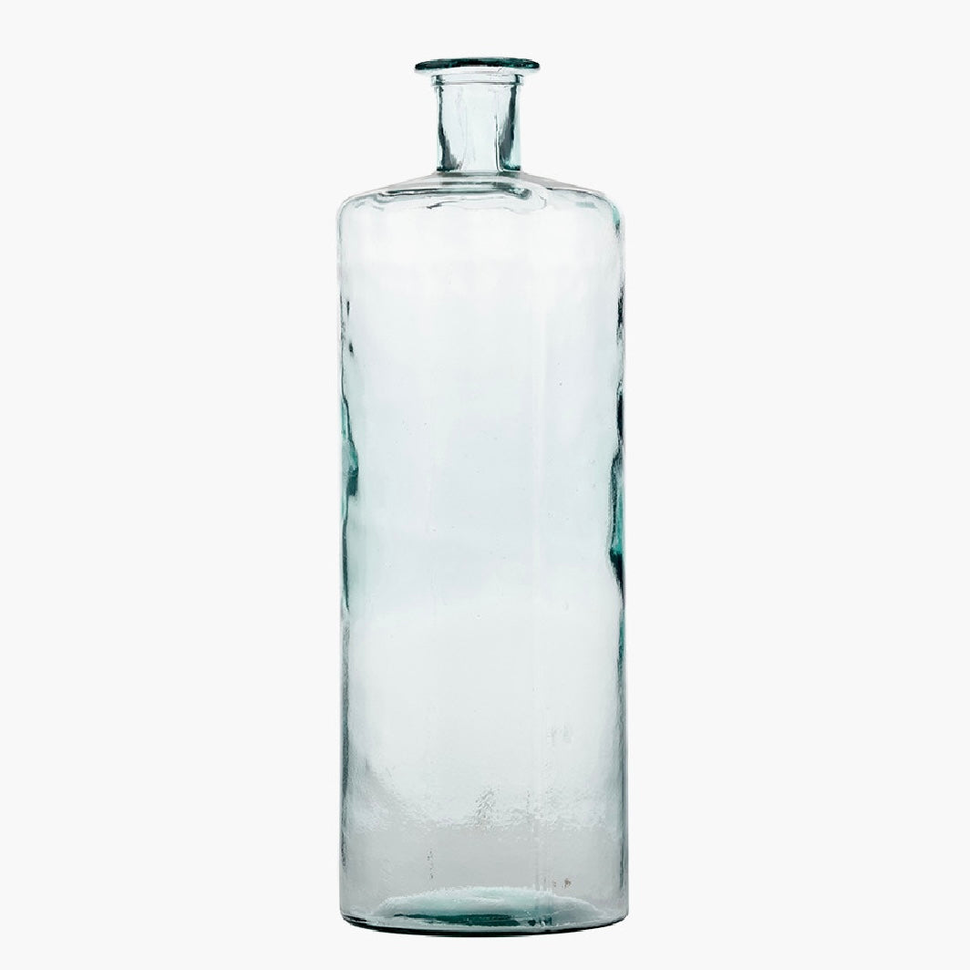 Clear Recycled Glass Bottle Vase (Tall)