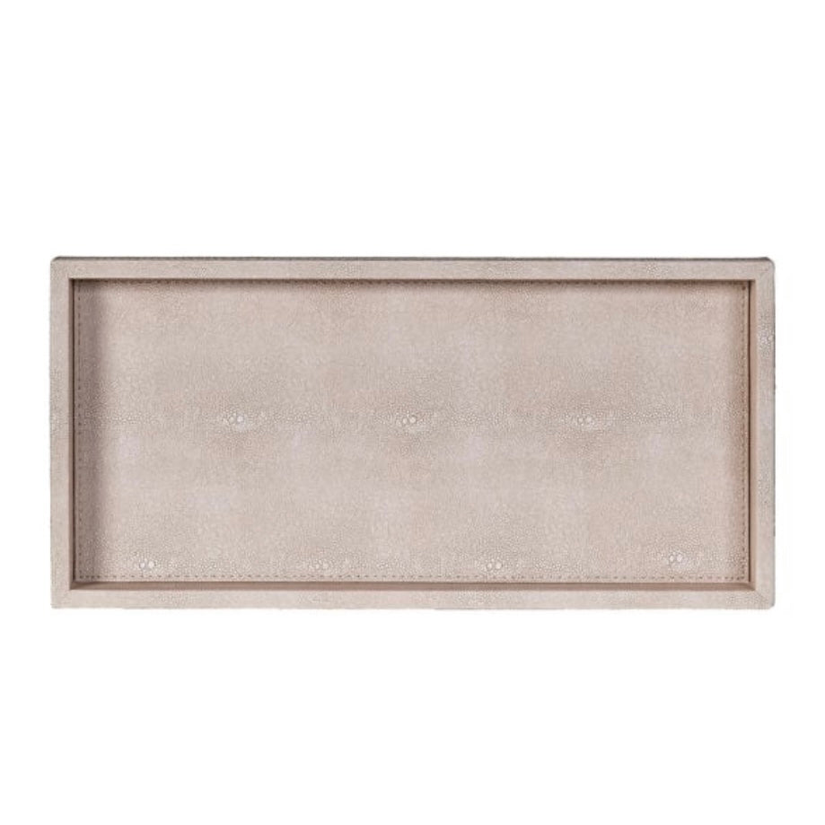 Set of 2 Ivory Slim Trays