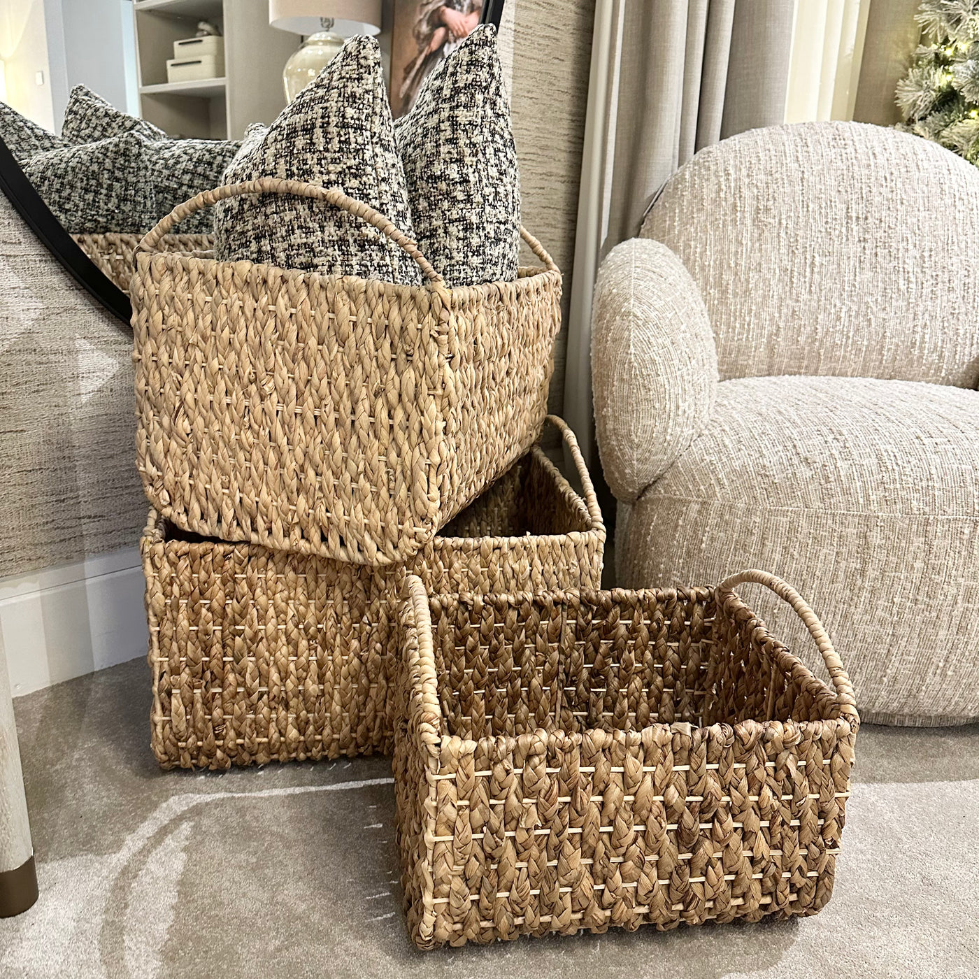 Set of 3 Rectangular Baskets