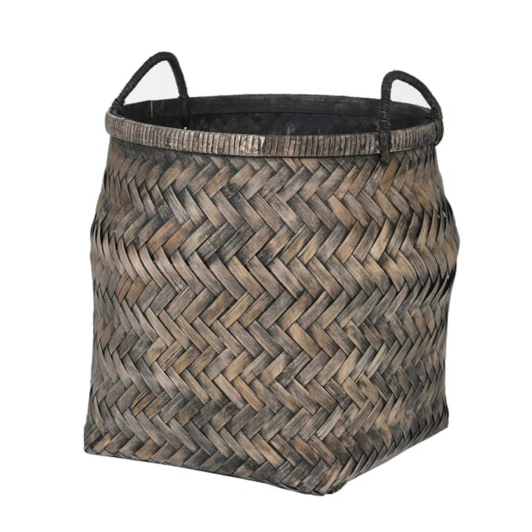 Dark Bamboo Basket