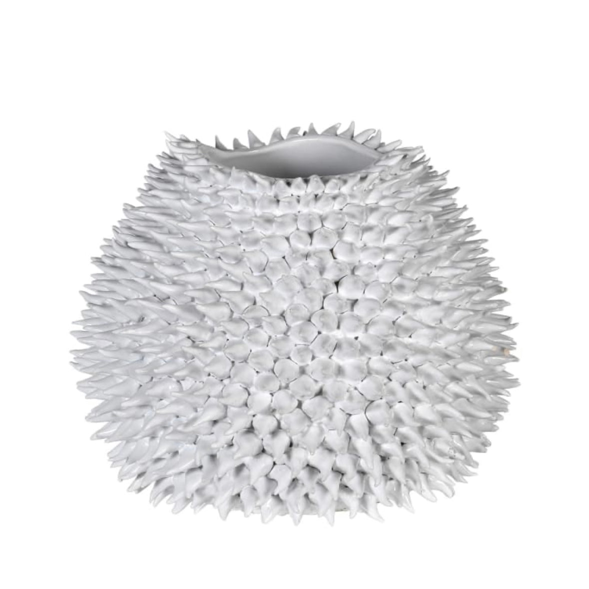White Urchin Vase