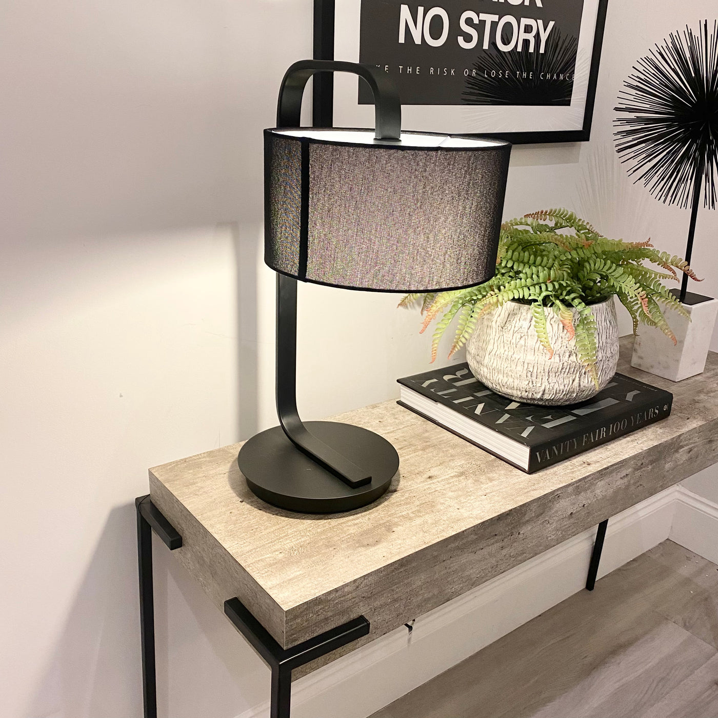*Ex Display* Concrete Effect Console Table