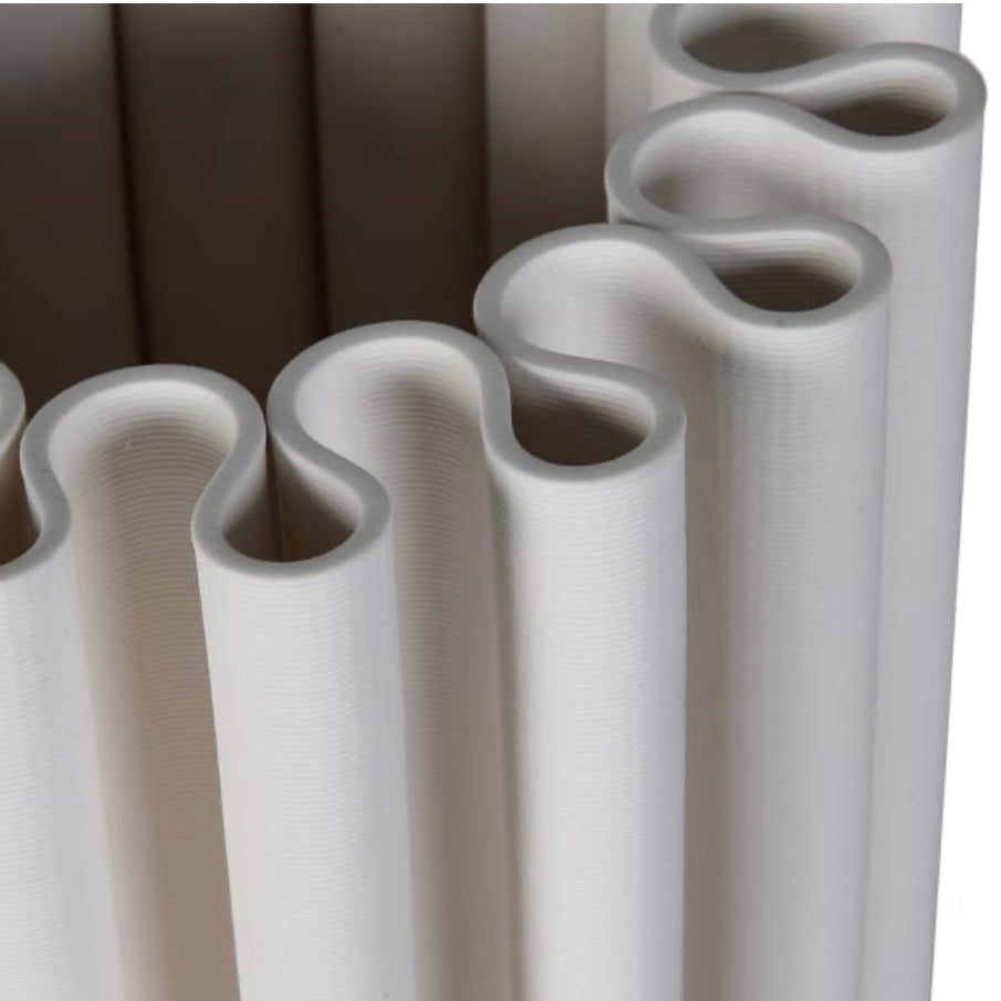 Large White Athena Vase