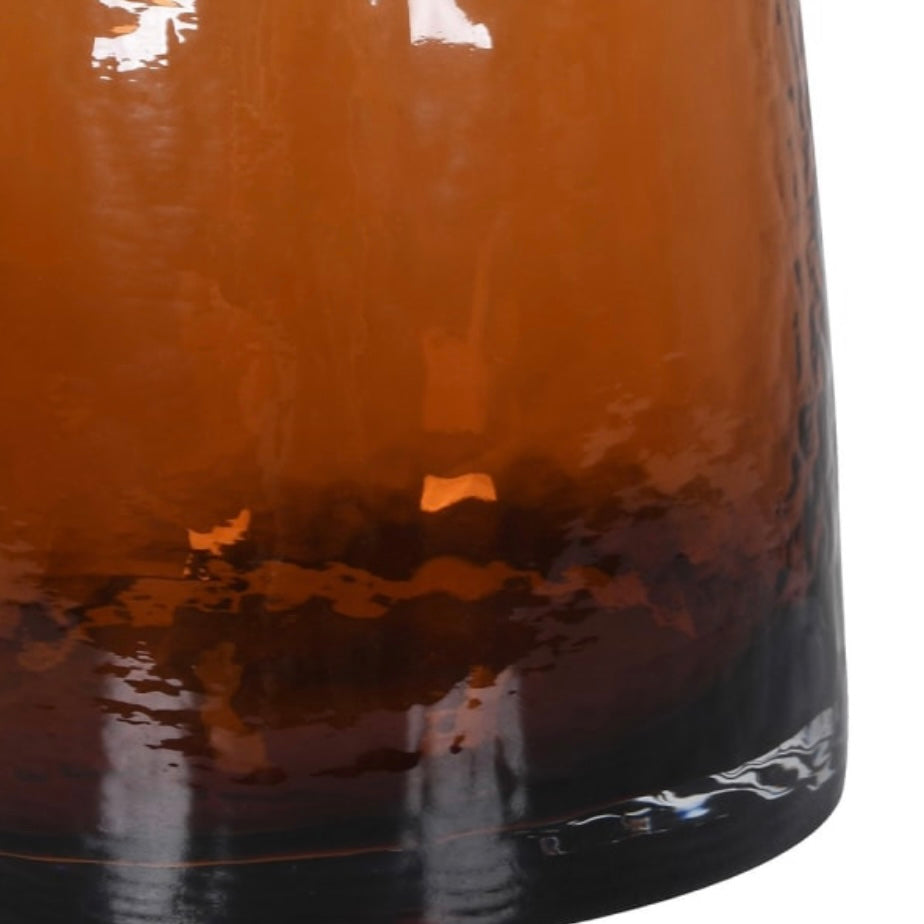 Large Bronze Glass Bottle Decoration