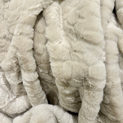 Taupe Cloud Faux Fur Throw