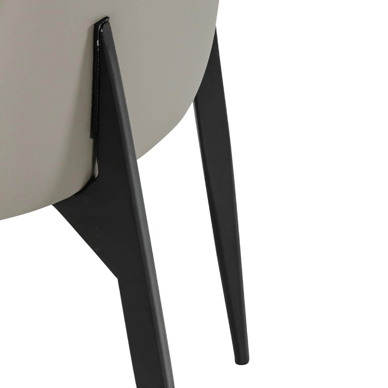 Valent Dining Chair Leather Grey