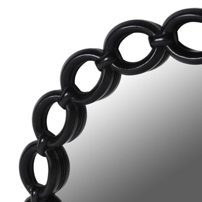 Link Circle Wall Mirror Black