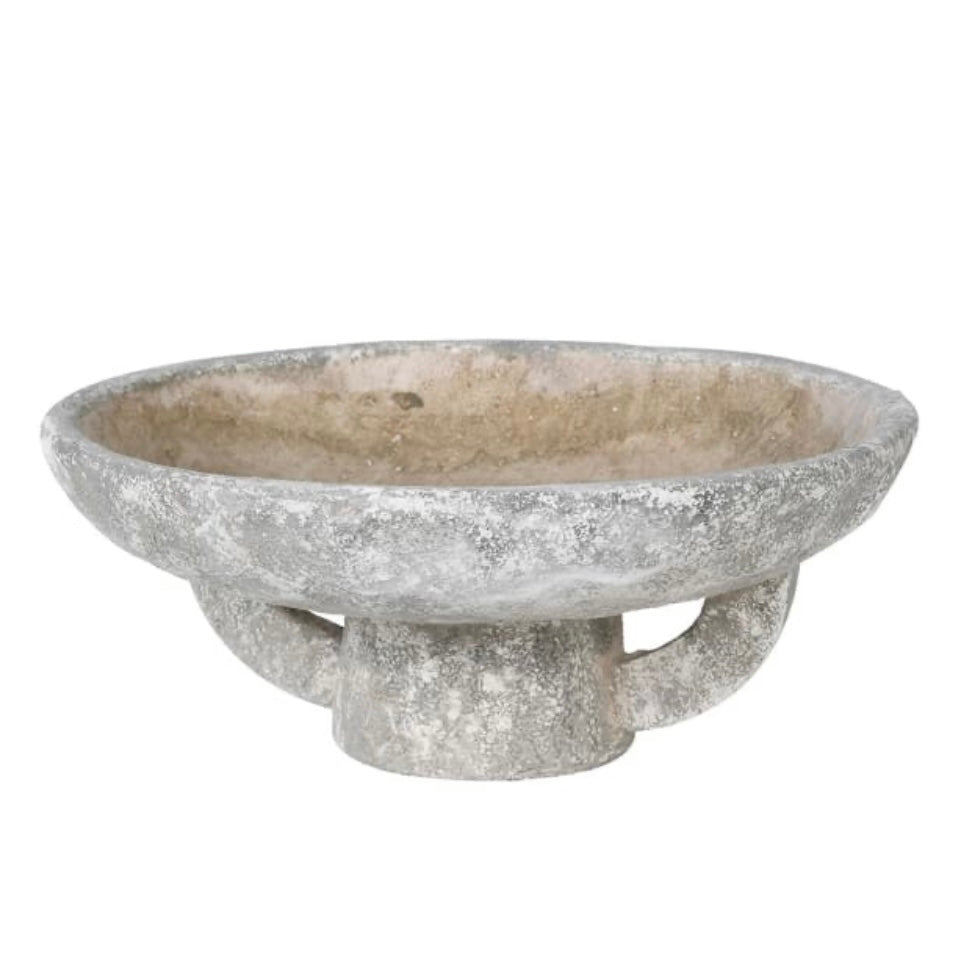 Distressed Footed Bowl