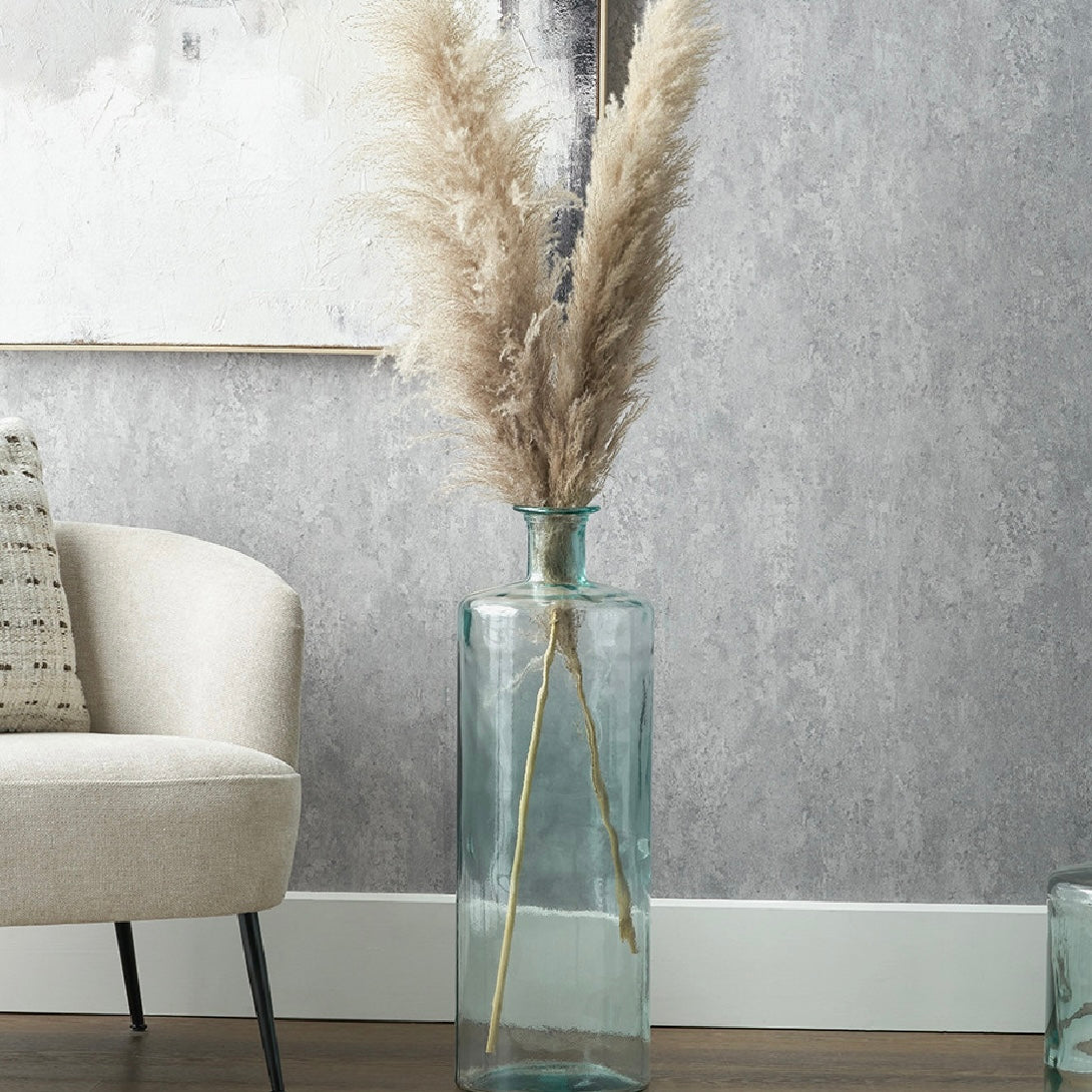 Clear Recycled Glass Bottle Vase (Tall)