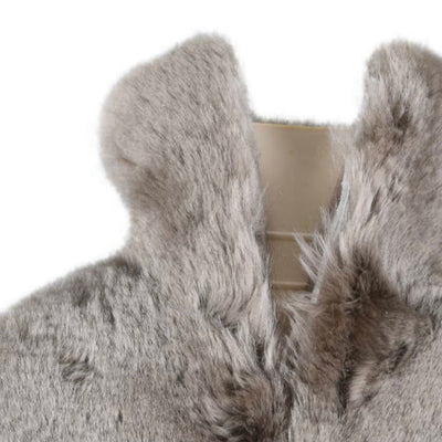 Taupe Fur Hot Water Bottle Cover