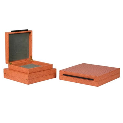 Set of 3 Orange Boxes