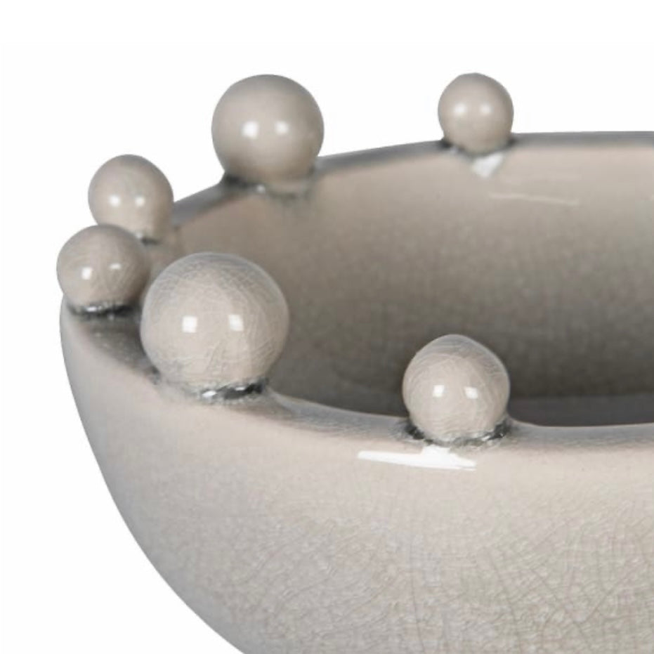 Mini Cream Trinket Bobble Bowl