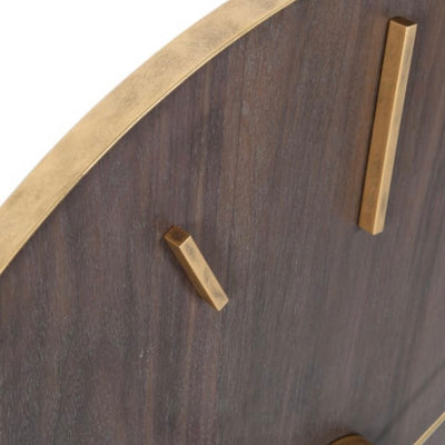 Carob & Gold Wall Clock