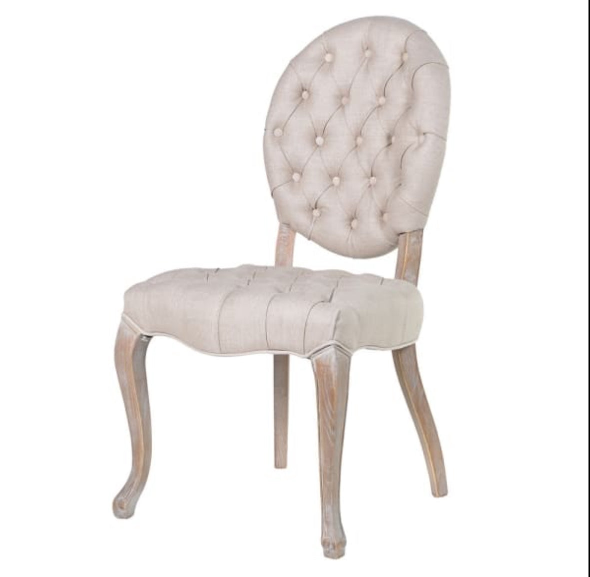 Bowen Linen Buttoned Dining Chair