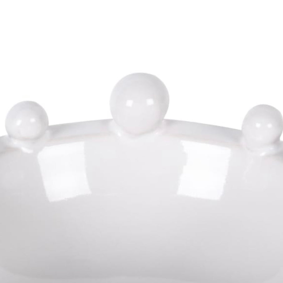 Mini White Trinket Bobble Bowl