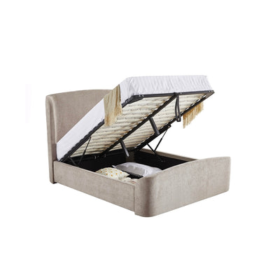 Blaire Kingsize Ottoman Bed Beige