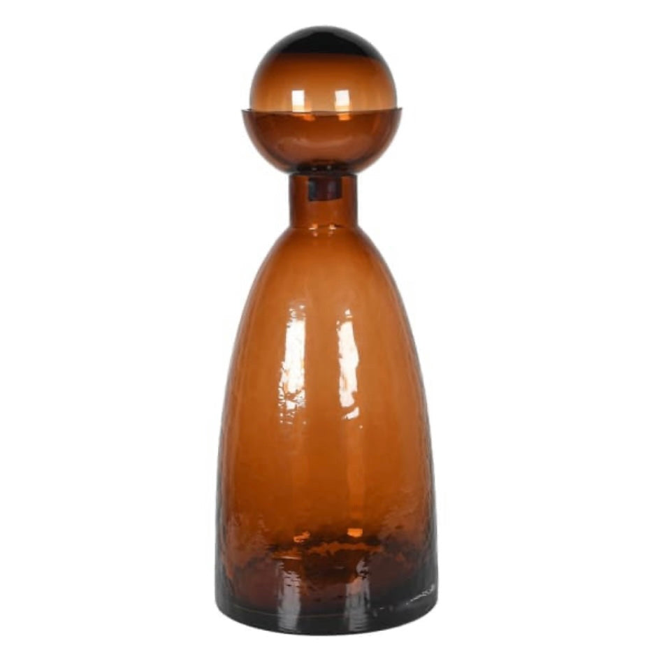 Large Bronze Glass Bottle Decoration