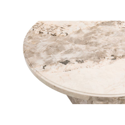 Artemis Round Dining Table Mottled Mocha