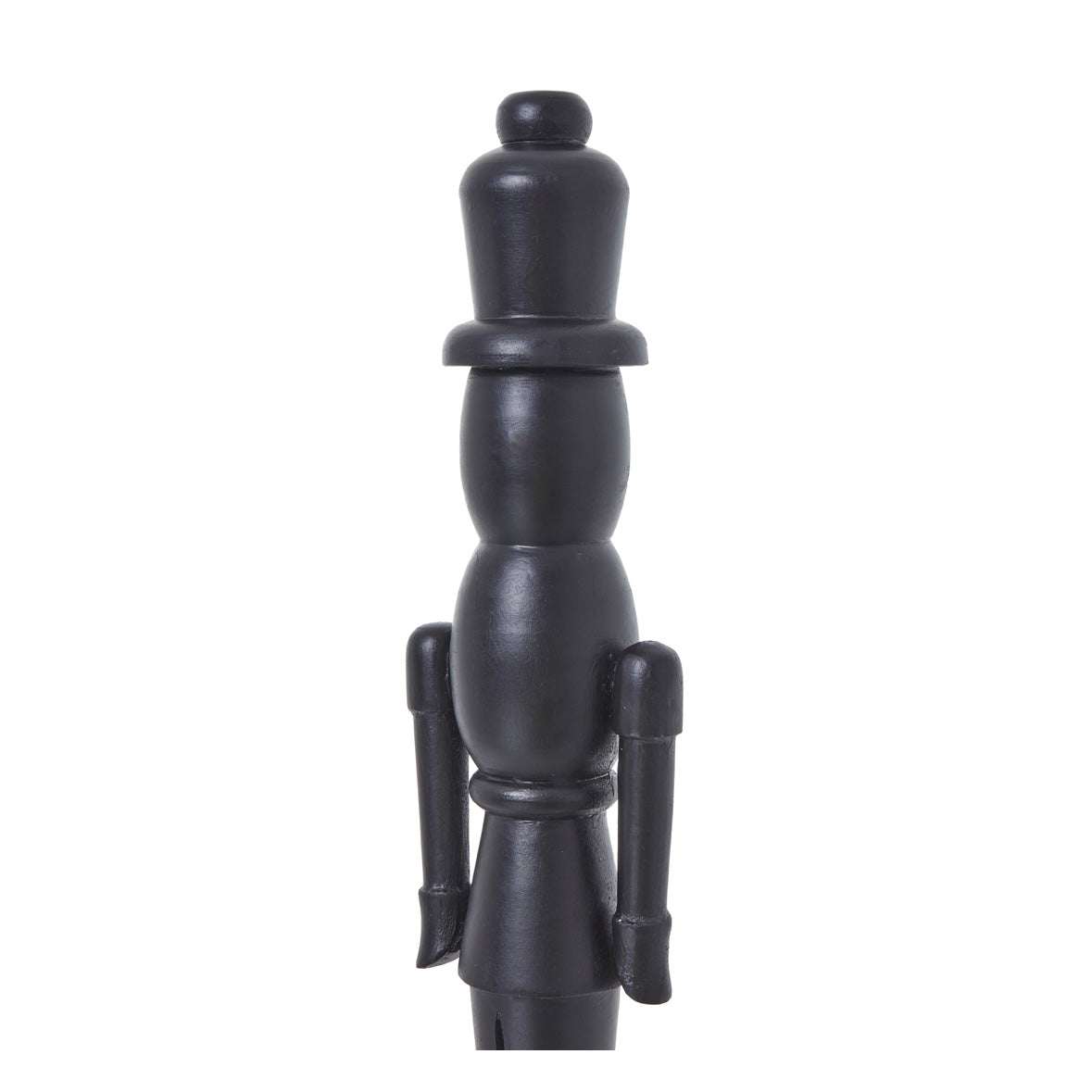 Black Wooden Large Nutcracker Decoration
