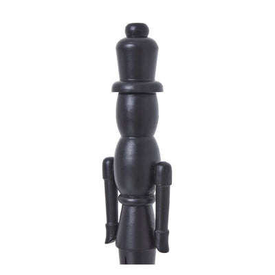 Black Wooden Large Nutcracker Decoration