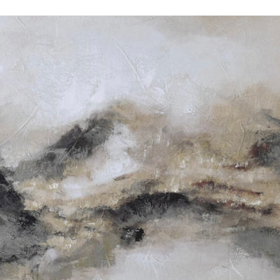 Abstract Earth Tones Hand-Painted Canvas