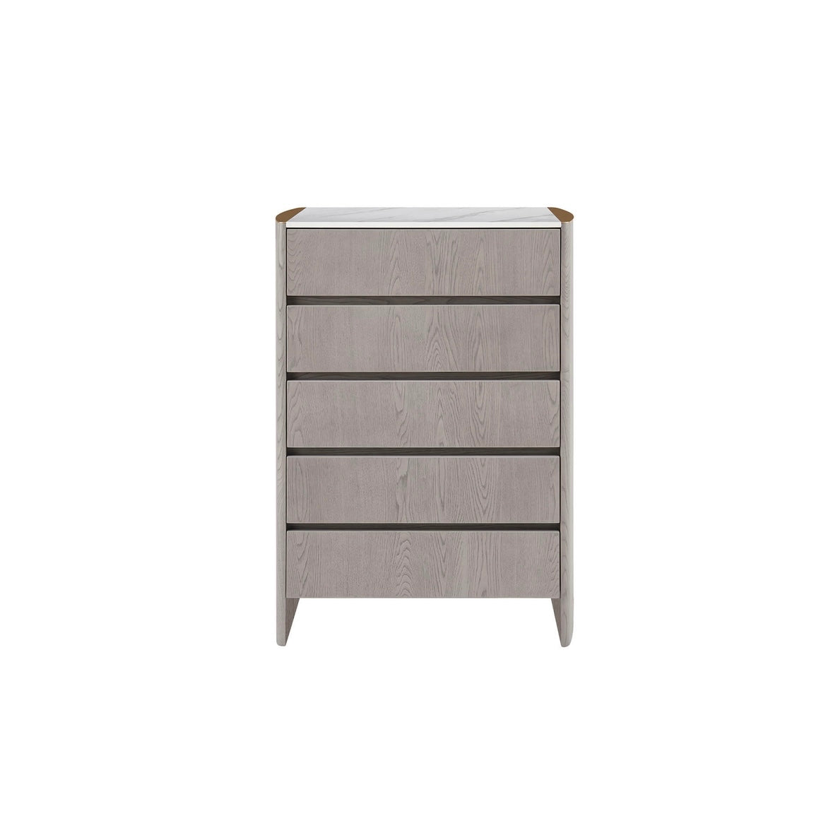 Mondello 5 Drawer Tall Chest Washed Oak