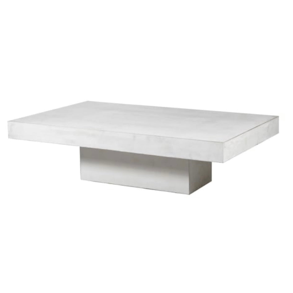 White Concrete Coffee Table